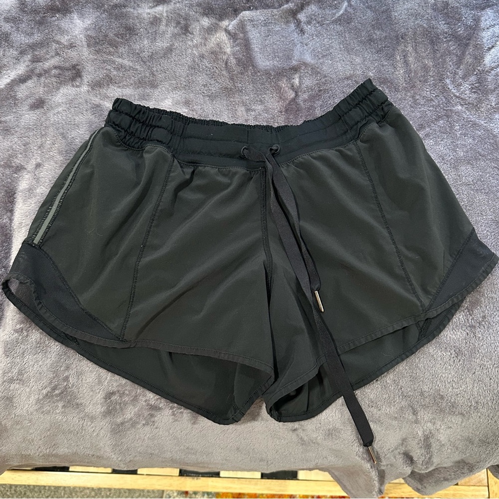 Black Lululemon shorts size 6